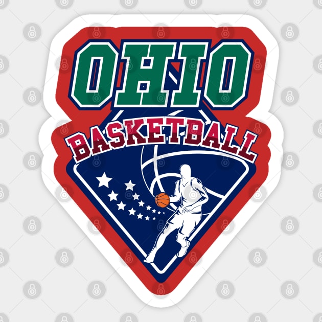 Ohio Basketball | Streeatball Art Sticker by VISUALUV